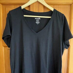 XL WOOL& MORGAN T-SHIRT WASHED NAVY